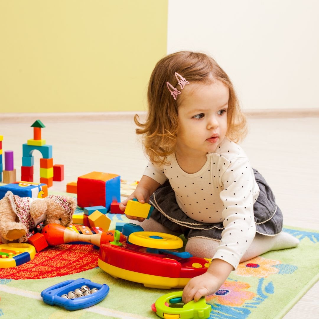 Little Girl Playing